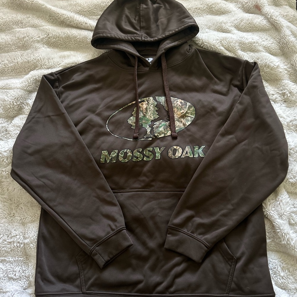 Mossy Oak Dark Brown Camo Logo Hoodie